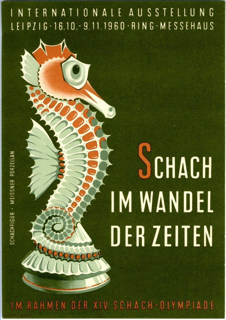 Schachausstellung "Schach im Wandel der Zeitem" 1960 in Leipzig